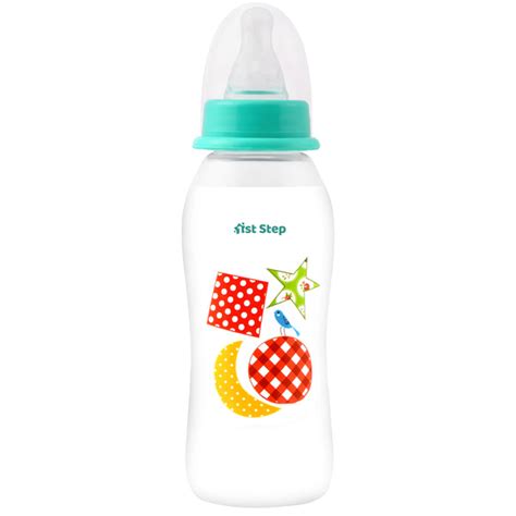 1st Step BPA Free Baby Feeding Bottle with Anti-Colic Nipple (240ml, M