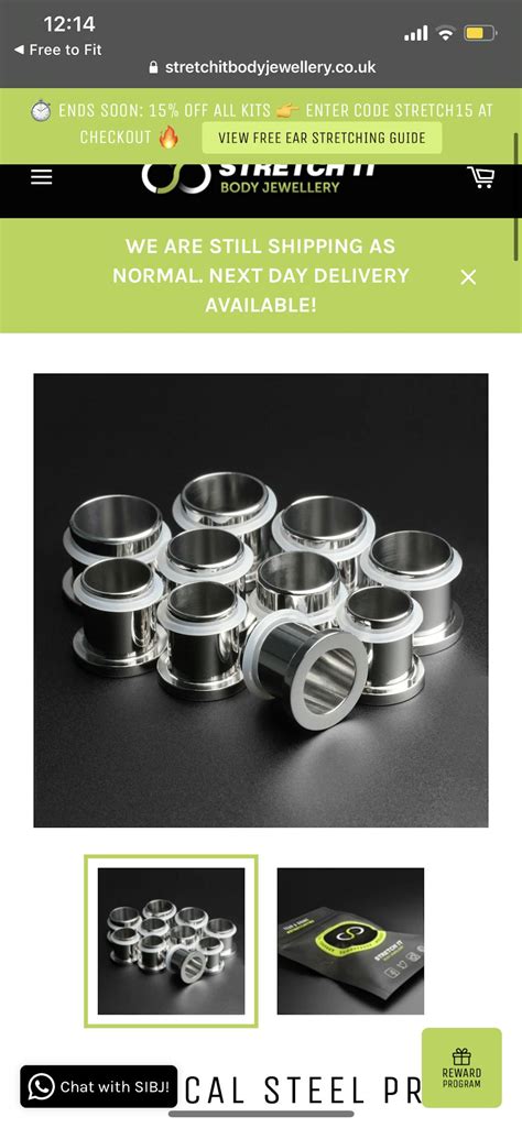 Steel Dead Stretching Kit | Pro Gauge Ear Stretching Kit 10.5mm - 25mm ...