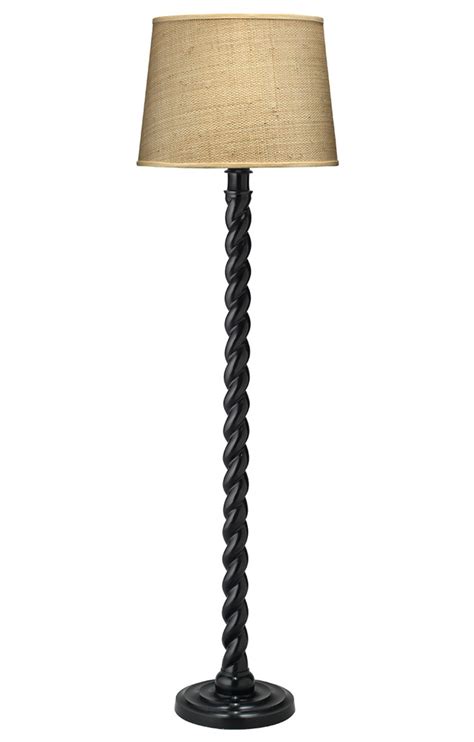 Jamie Young Barley Twist Floor Lamp Vintage Brass Barley Twist Floor