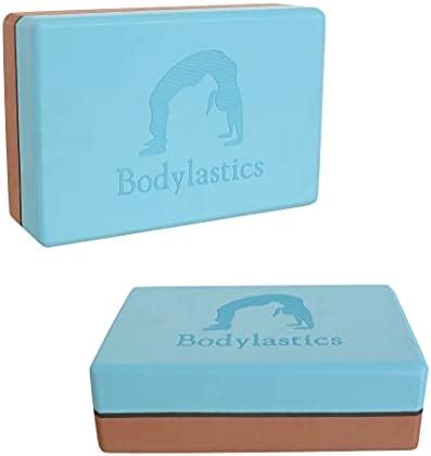 Bodylastics Yoga Wheel with 2 High Density EVA Foam Blocks, 6ft ...