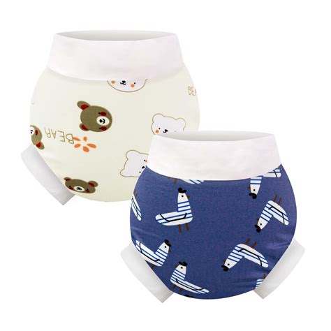 Snapklik.com : 2 Packs Baby Swim Diaper Reusable Soft And Silky ...