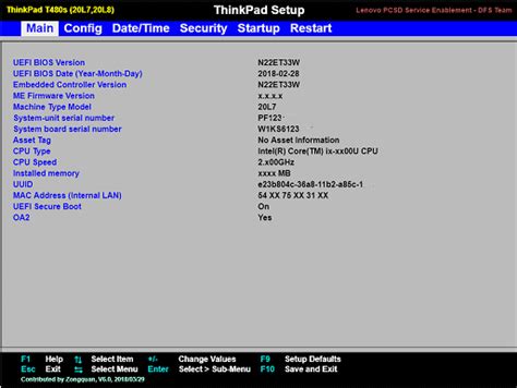 Lenovo ThinkPad Bios Key 的图像结果
