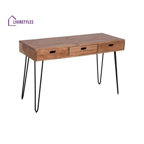 Alevtina Solid Wood Study Table for Students – LivIn Styles