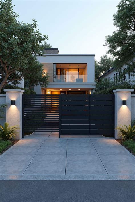 Entry #12 by faezehasghari for Modern Front Wall and Gate Design ...