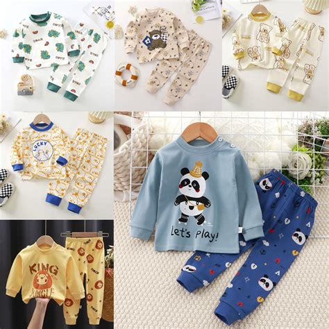 🔥[6Mths-5Yrs]🔥 Children Pajamas Set Baby Boy Pyjamas Children Sleepwear ...