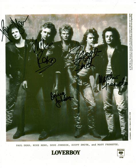 Lot Detail - Loverboy Rare Group Signed 8" x 10" Photograph w/ All Five ...