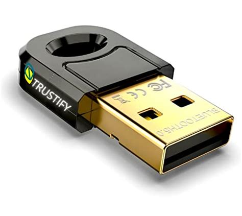 Trustify® USB Wireless Bluetooth Adapter 5.0+EDR inbuilt Realtek ...