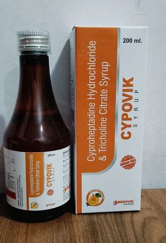 Pharmaceutical Syrup - Cyproheptadine Hcl Tricholine Citrate Syrup ...
