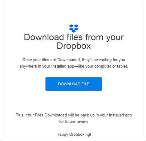 Fake and malicious dropbox notification is circulating as a new ...