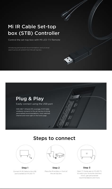 Mi IR Cable Set-top box (STB) Controller - TV accessories - Mi India