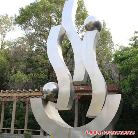不锈钢飘带雕塑-济南龙马雕塑艺术有限公司