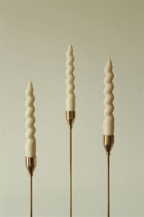 Twisted Taper Candles | Set of 3 – On and Off Decors
