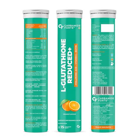 Carbamide Forte Japanese Reduced L Glutathione Effervescent Tablet 600