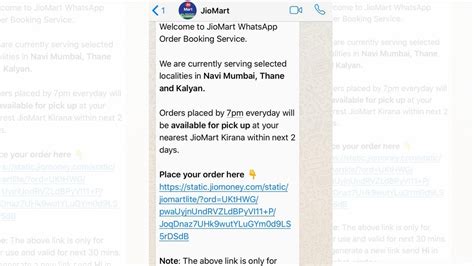 JioMart has launched Whatsapp orders in Thane, Navi Mumbai. How does it ...