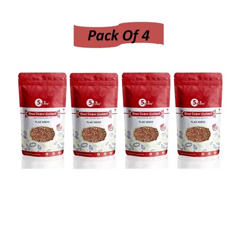 Buy Flax Seeds, 1 KG (250 GMS X 4) Online At 50% Discount | PureMart