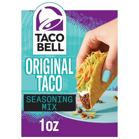Taco Bell Original Taco Seasoning Mix 1 oz Packet for Tacos Burritos ...