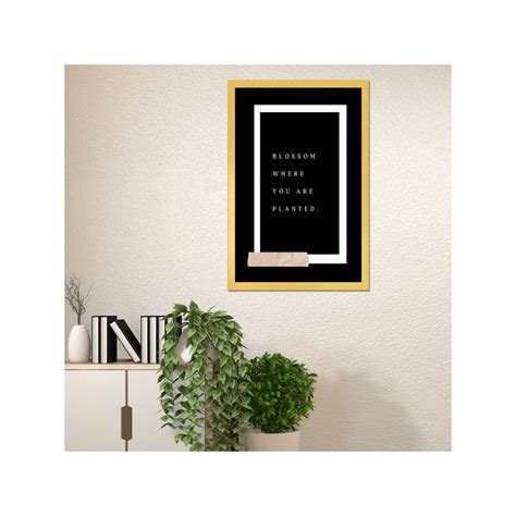Buy Dekorstation Bloom And Thrive Framed Motivation Quotes Printed ...