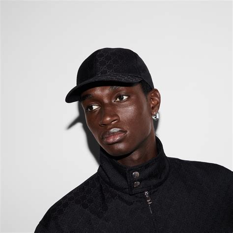 GG ripstop baseball hat in black | GUCCI® US