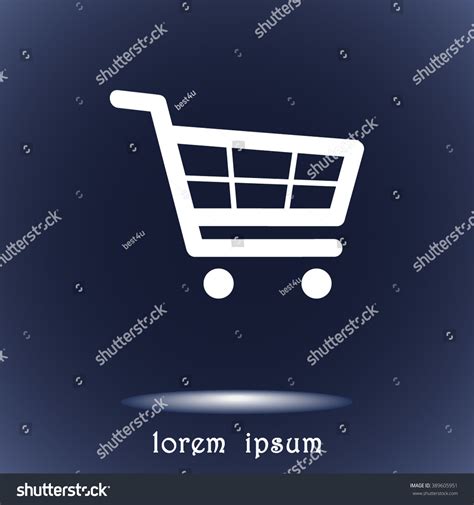 Shopping Cart Sign Icon Vector Illustration Stock Vector 389605951 ...