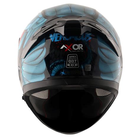 AXOR Apex Venomous Gloss M Blue Helmet– Moto Central