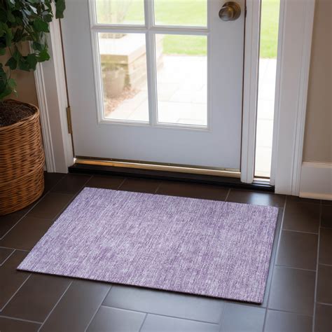 Addison Rugs Chantille Indoor/Outdoor Transitional Floral Lavender ...