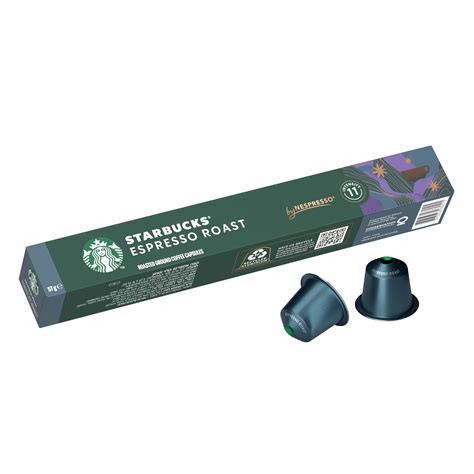 Starbucks by Nespresso Espresso Roast Coffee Pods 10 Capsules, Bag,0.57 ...
