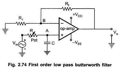 Image result for First Order Low Pass Filter