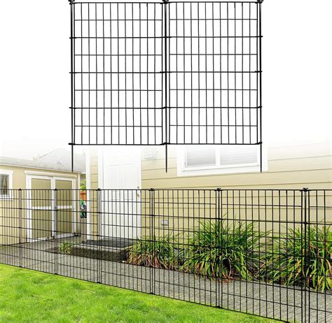 Thealyn Garden Fence 5 Panels 40in (H) x 11.6ft (L) Outdoor Rustproof ...