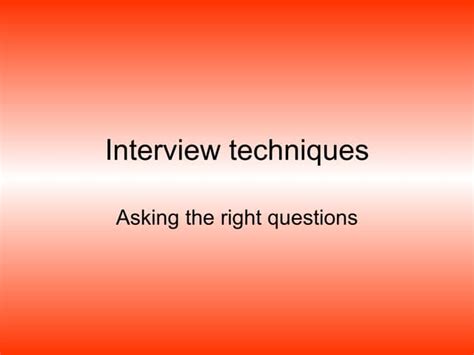 Image result for Interview Techniques