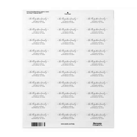 Personalized Return Address Labels | Zazzle