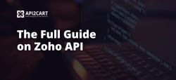 Image result for Introduction of Zoho API