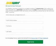 Subway survey