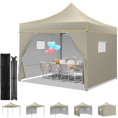 COBIZI Pop-up Canopy 10x10 Tents for Parties, Outdoor Canopy with ...