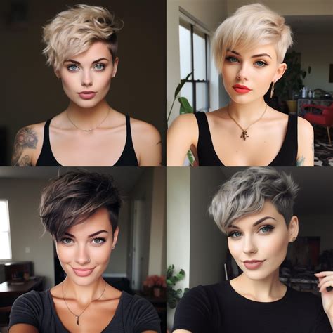 World of 60 Edgy short pixie cuts