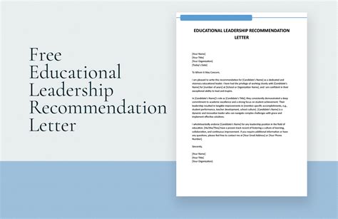 Recommendation Letter For Leadership Program in Word, Google Docs ...