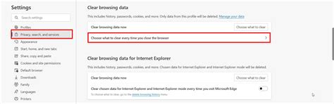 Image result for Edge Automatically Clear Cache