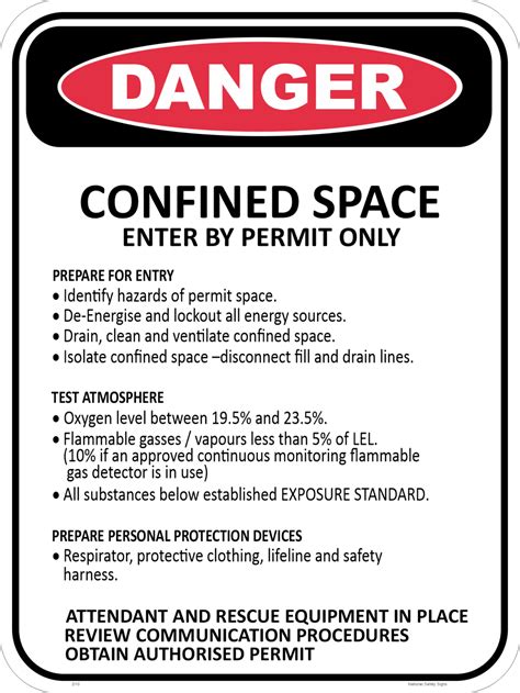 Confined Space Sign - National Safety Signs