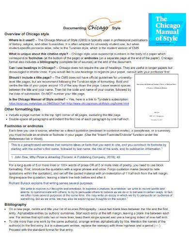 Chicago Style Format Example Paper 的图像结果