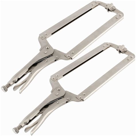 SEHOI 2PCS 18 Inches C-clamp Locking Pliers with Swivel Pads, Locking ...