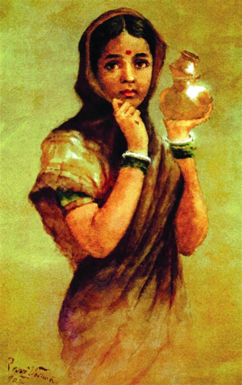 Milkmaid by Raja Ravi Varma | Buy Posters, Frames, Canvas & Digital Art ...