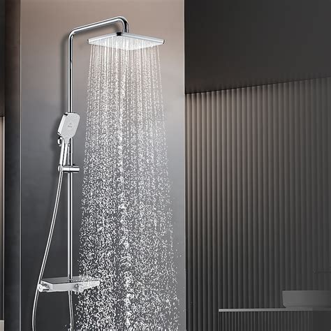 Tatayosi Triple function shower system with rainfall showerheads and ...