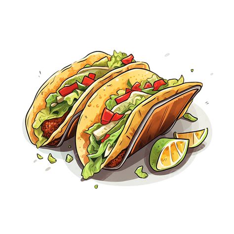 Tacos Galore Clip Art Transpreant Background, Tacos, Food, Transpreant ...