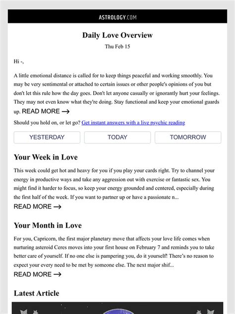 Astrology: Your Daily Love Horoscope - Thu Feb 15 | Milled