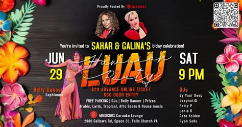 SAHAR & GALINAs Hawaiian Luau Bday Party, Musicbox Karaoke Lounge ...