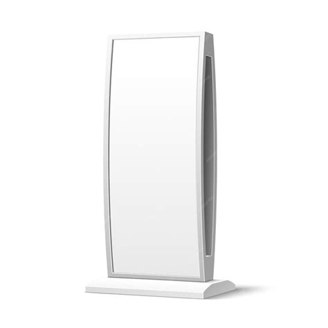 Pos billboard stand display mockup vertical board | Premium Vector