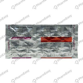 Gabantin 100 Capsule: Uses, Side-effects, Price, Dosage & More Info ...