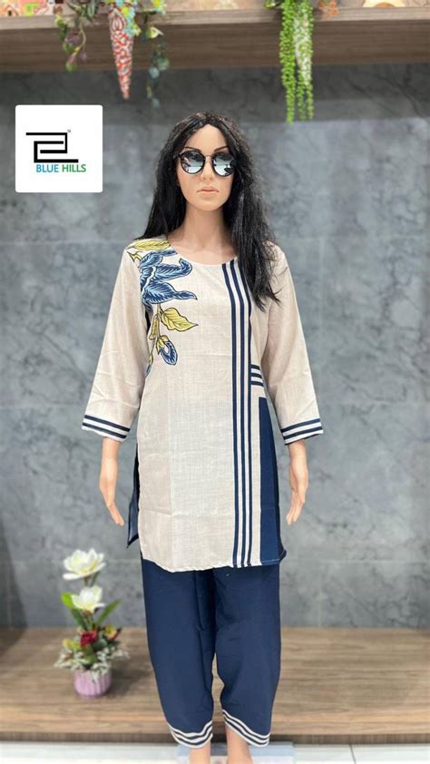 Blue Hills Special Co Ord Set Vol 1 Summer Linen Printed Co Ord Set