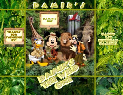 Buy 36 Piece Set Mickey Mouse Safari Jungle Chip Bags Juice Pouch ...