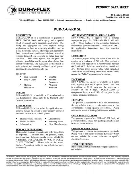 DUR-A-GARD SL - Dur-A-Flex