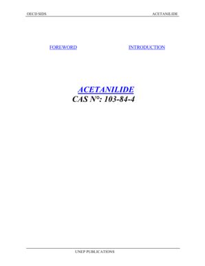 Fillable Online inchem CAS N 103-84-4 - inchem Fax Email Print - pdfFiller